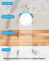 OKP Life K5 Robot Vacuum Cleaner, 120 Min Runtime, Robotic Vacuum Cleaner with WiFi/App/Alexa, Schedule Time, Self-Charging, Mini Design, Quiet, Ideal for Hard Floors, Pet Hair, Carpets OKP Life