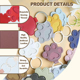 Xoprmey 6Pcs Pet Hair Storage Keychain - Dog Cat Paw Shaped Keychain,Pet Hair Keepsake Keychains,Pet Memorial Gifts for Bag Purse Paw Charm Key Holder Xoprmey