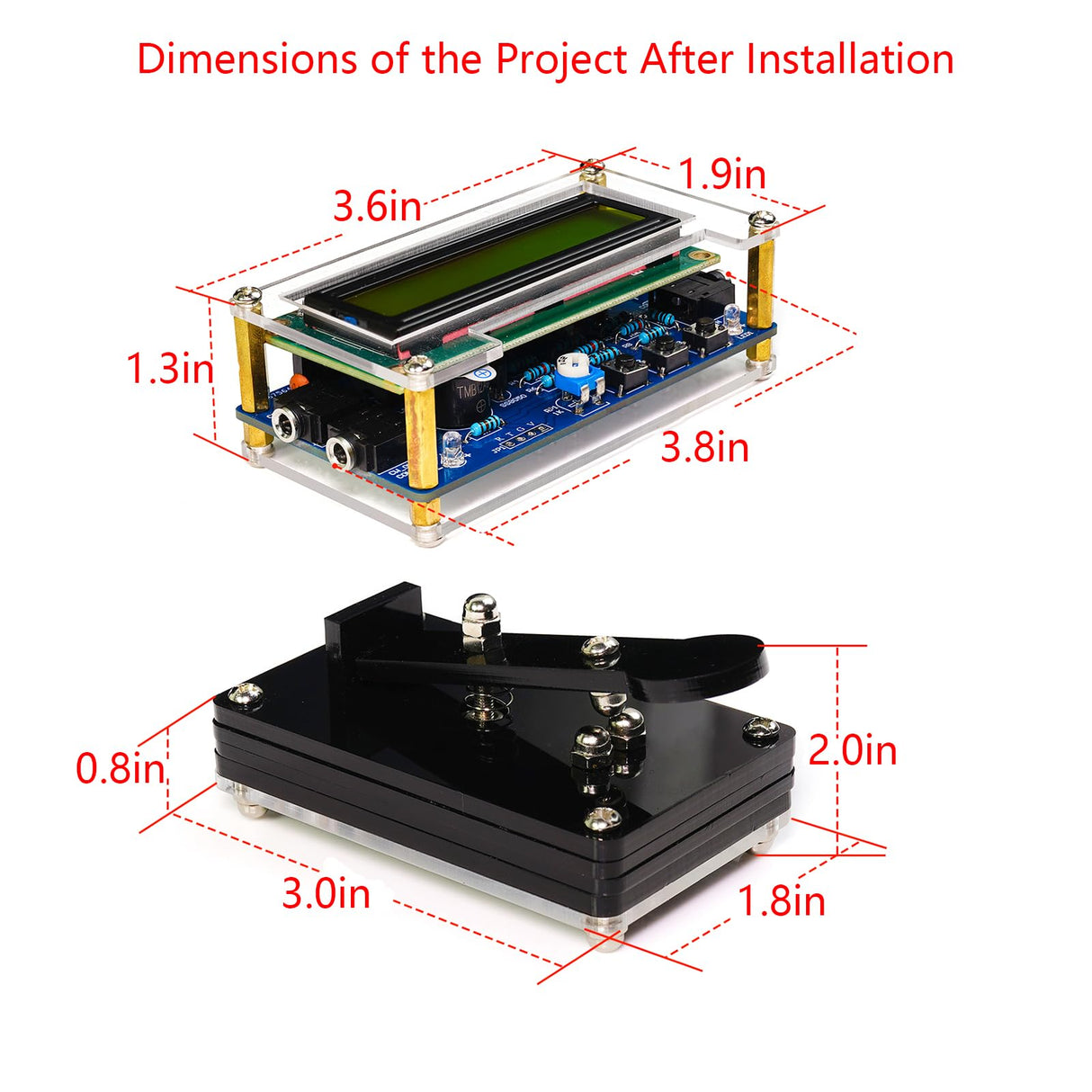EIELE Soldering Practice Kit Morse Code Decoder CW Morse Code Practice CW Audio Input Excellent Soldering Practice Project Ideal for School Teaching and Beginners （Requires Soldering） EIELEDIY