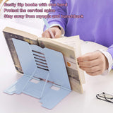 MSDADA Desk Book Stand Metal Reading Rest Book Holder Adjustable Cookbook Documents Holder Bookstands for Recipes Textbook Music Books Christmas Gift for Age 3,4,5,6,7,8,9,10+ Boys Girls (Light Blue) MSDADA