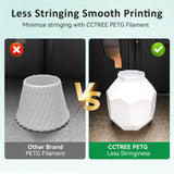 CCTREE Glow in The Dark PETG Filament 1.75mm, Glow High-Speed 3D Printer Filament 1KG, Dimensional Accuracy +/- 0.03mm, Fit for Creality, Bambu Lab, Anycubic, ELEGOO FDM Printers, Glow Green CCTREE