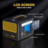 VTOMAN 600W Portable Power Station, LFP Battery Powered Generator with 2x 600W AC Outlets (Surge 1200W), 4x USB ports, 3x DC Output for Outdoor Camping, Vehicle Emergency, Electric Backup VTOMAN