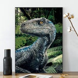 QAZWSX 5D Diamond Painting Kits for Adults Kids, Wild Animal Diamond Art Dinosaur Kits Full Drill Paint with Diamonds for Gift, Wall Decor 12X16 Inch QAZWSX