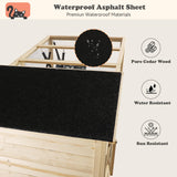 QUYZE Catio Outdoor Cat Enclosure, Large Outdoor Cat House for Mulitiple Cats, 4 Tiers Walk in Catio for Cats Outdoor Patio, 4 Tiers Cat Houses with Weatherproof Roof, Hanging Hammock, Bridge QUYZE