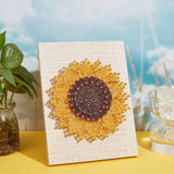 WEBEEDY DIY String Art Kit Craft for Beginners Sunflower Nail String Art Supplies DIY Poke Arts Craft Projects Winding Drawing Package Set Christmas Unique Wall Decor Gift WEBEEDY