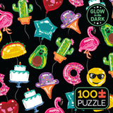 Ceaco - Glow in The Dark - Bountiful Balloons - 100 Piece Jigsaw Puzzle Ceaco