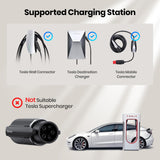 Mavulo Tesla to J1772 EV Charger Adapter 19KW Fast Charging 80A/240V,NACS Converter Works with Tesla Wall Connectors/Destination Charger/Mobile Connectors,EV Charging Solution for Home and Travel Mavulo