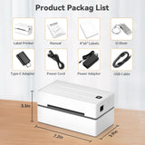 Anycash Bluetooth Thermal Shipping Label Printer, Wireless 4x6 Shipping Label Sticker Printer for Small Business and Office, Compatible with Android&iOS Windows, Used for Amazon, Shopify, Etsy USPS Anycash