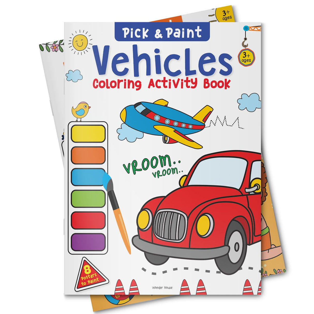 Pick and Paint Coloring Book: Vehicles WoodArtSupply