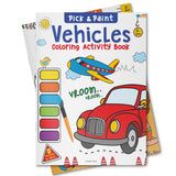 Pick and Paint Coloring Book: Vehicles WoodArtSupply