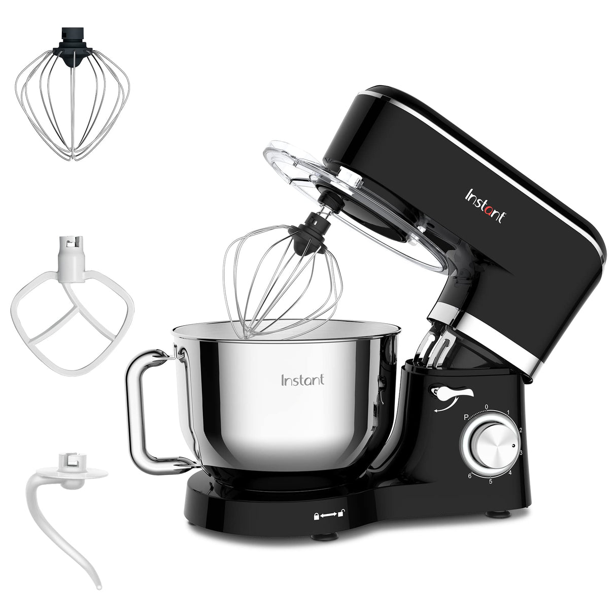 Instant Pot 6-Speed 6.3-Qt Stand Mixer with Stainless Steel Bowl Instant Pot