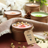 Hearth & Harbor Organic Soy Candle Making Kit for Adults, DIY Crafts, Complete Candle Making Supplies Include Natural Soy Wax, Tins, Scents, Dyes, Wicks & More – Gift Idea, Perfect Home Decor – 2 Lbs Hearth & Harbor