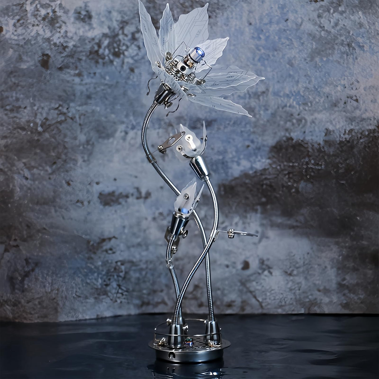 3D Flower Puzzle Metal Model Kit, 3D Metal Puzzle Adult, 3D Mechanical Model，Brain Teaser Puzzles DIY Assembling Flower for Stress Relief for Teenagers and Adults ZUNPINSPACE