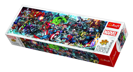 Trefl Marvel Avengers Panorama 1000 Piece Jigsaw Puzzles for Adults & Children Aged 12+ Marvel Universe Wide Panoramic Puzzle Trefl
