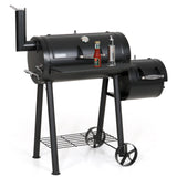 Captiva Designs Charcoal Grill with Offset Smoker, All Metal Steel Made Outdoor Smoker, 512 sq.in Cooking Area, Best Combo for Outdoor Garden Patio and Backyard Cooking Captiva Designs