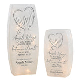 Personalization Universe Our Angel's Wings Personalized Small Frosted Tabletop Light Personalization Universe
