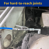 AORRZER 90 Degree Grease Gun Coupler Adapter & Grease Gun Coupler, Grease Gun Tips Locking,Suitable for Grease Fittings in Tight Spaces,Compatible with All Grease Guns 1/8" NPT Grease Gun Fittings AORRZER