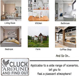 Smilelife Funny Chicken Gifts Chicken Cluck Around and Find Out Tin Sign for Home Farm Chicken Coop Farmhouse Kitchen Garden Decor 8 X 12 Inch (3021) Smilelife