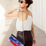 Saintrygo Sublimation Blank White Wallet with Chain Blank DIY Craft Bag Heat Transfer Pencil Pouch Faux Leather Makeup Bag Saintrygo