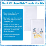 Sublimation Blank Towels, DIY Microfiber Kitchen Towels, Modern Multi Purpose Dish Towels for Kitchen Cleaning, 16 x 24 Inch (6 Pieces) Patelai