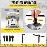 Mophorn K72-100 Lathe Chuck 4 Inch 4-Jaw,Lathe Chuck Independent Reversible Jaw,Metal Lathe Chuck Turning Machine Accessories,for Lathes Machine VEVOR