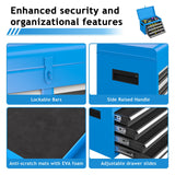 AirWire Tool Chest, 5-Drawer Rolling Tool Storage Cabinet with Detachable Top Tool Box, Enhanced Packaging, Metal Tool Cart for Garage Workshop, Blue AirWire