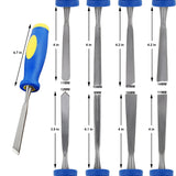Lulu Home 13 PCS Wood Chisel with Canvas Bag, Wood Carving Tool Set Including Steel Beveled Chisel Tools with Rubber Handles, Rasps and Sharpening Stones for Woodworking Lulu Home