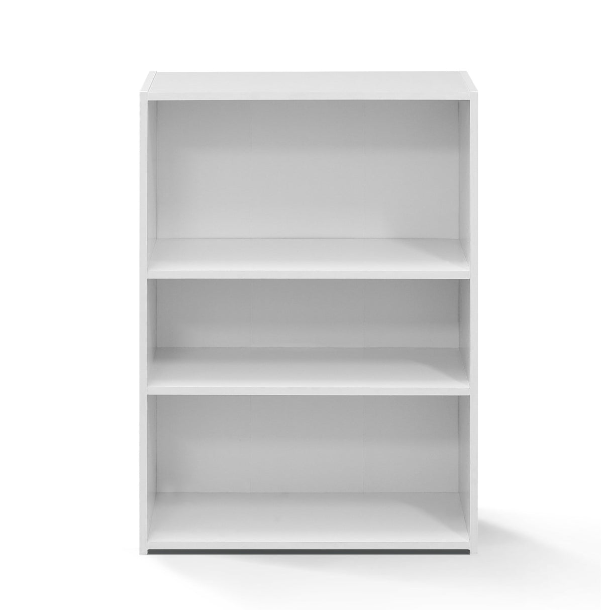 FURINNO Wright 3-Shelf Bookcase, Soft White FURINNO