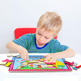 Wondertoys 46 Pieces Wooden USA Map Puzzle for Kids US Map Puzzle Educational Geography Puzzles United States Map Puzzle for Boy Girl Wondertoys