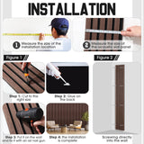 Frienda 6 Pcs 94.5 x 7.9 Inch Acoustic Wood Wall Panels Decorative Soundproof Wall Panels 3D Slat Wood Panels for Home Office Cinema Interior Wall Decoration (Walnut Wood) Frienda