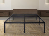 Olee Sleep 18 Inch Heavy Duty Steel Bed Frame with Anti-Slip Support & Noise-Free Assembly, King Size, Black Olee Sleep
