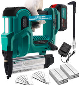 JOVANT Brad Nailer, Electric Nail Gun with 2240pcs 18 GA Nails/Staples & Nail Puller, 2 in 1 Nail Gun Battery Powered with 20V 1 * 4.0A Battery for Home Improvement & Woodworking jovant