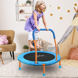 Ativafit 36inch Mini Toddler Trampoline for Kids Ages 1-6 Indoor Outdoor Folding Small Rebounder Trampoline with Foam Handle Safety Padded Cover Fun for Kids ATIVAFIT
