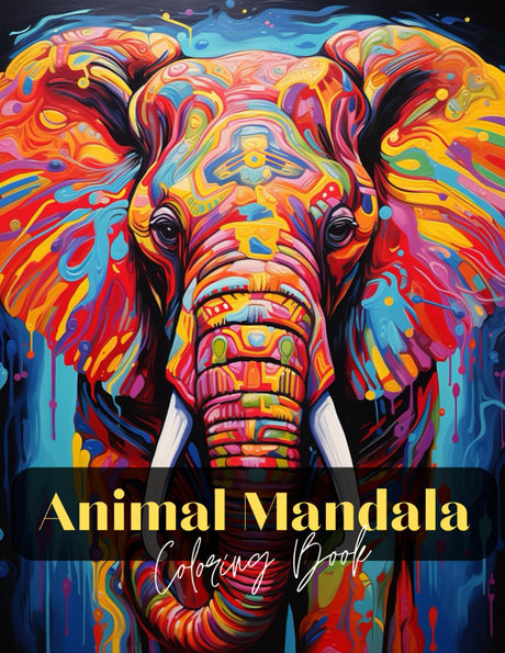 Animal Mandala Coloring Book WoodArtSupply