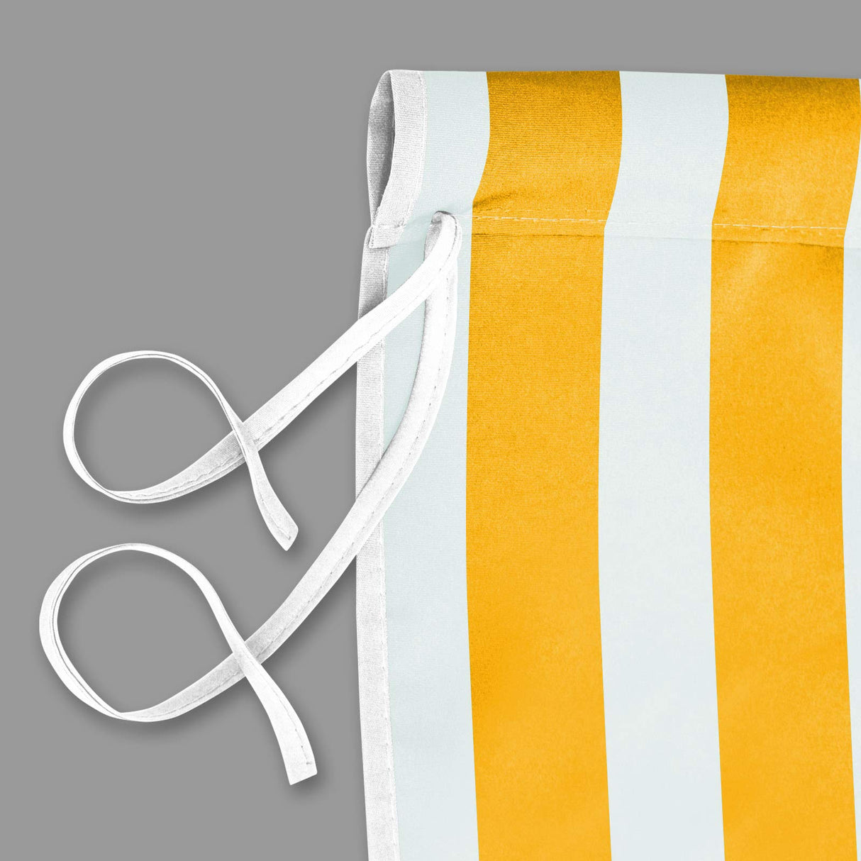 BenefitUSA 18' x 8.2' Universal Replacement Canopy Top Cover for Pergola Structure (Yellow with White) BenefitUSA