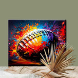 Paint by Numbers Kits 16 x 20 inches Canvas DIY Oil Painting for Boys,Students,Adults Beginner with Brushes & Acrylic Pigment - Rugby Sports Lovers(Without Frame) for Boys Room Wall Decor Aihonmin