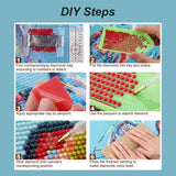 Acudotr Diamond Painting Kits for Adults, 5D DIY Diamond Art Kits for Beginners, Full Drill Diamond Painting Kits for Home Wall Decor, Fishing, 12x12 Inch Acudotr