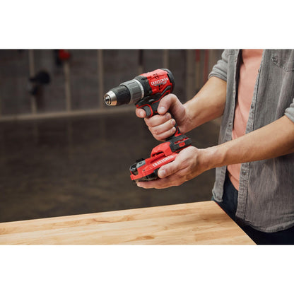 CRAFTSMAN RP+ Cordless Drill/Driver Kit, with 2 Batteries and Charger, Brushless (CMCD713C2) - WoodArtSupply