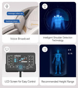 Real Relax 3D Massage Chair Full Body SL-Track, Zero Gravity Recliner with 16 Massage Modes, Body Scan, Wasit Heating, Foot Rollers, Bluetooth, Favor-22 Brown Real Relax