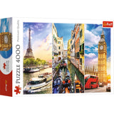 Trefl Trip Around Europe 4000 Piece Jigsaw Puzzle Red 54"x38" Print, DIY Puzzle, Creative Fun, Classic Puzzle for Adults and Children from 15 Years Old Trefl