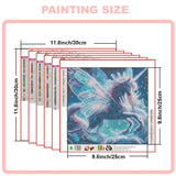 Diamond Art Kits for Adults, Unicorn Full Drill Diamond Painting Kits for Beginner and Kids, DIY Painting Art and Crafts for Home Office Bar Wall Decor, 12 x 12 Inch xinhong