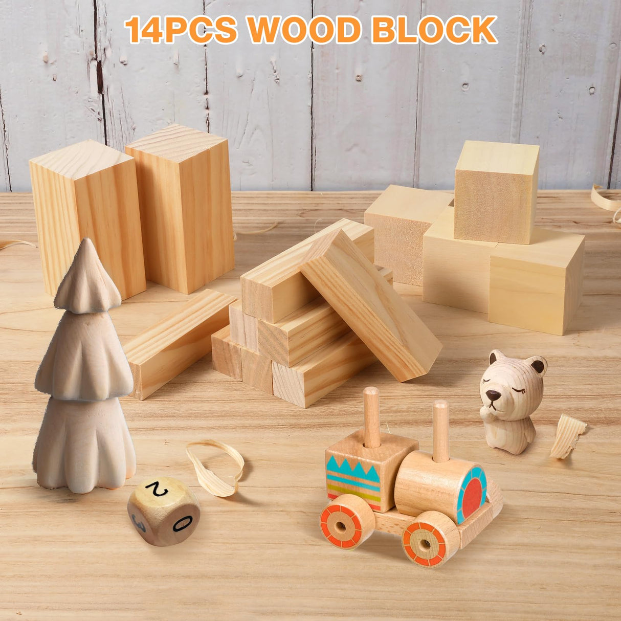 KINGBRO 42PCS Wood Carving Kit for Beginners,14 Basswood, Wood Whittling Kits for Beginner and Kids, Wood Carving Tools with Safety Protection. 10pcs Wood Carving Knife with 14pcs Wood Block. KINGBRO