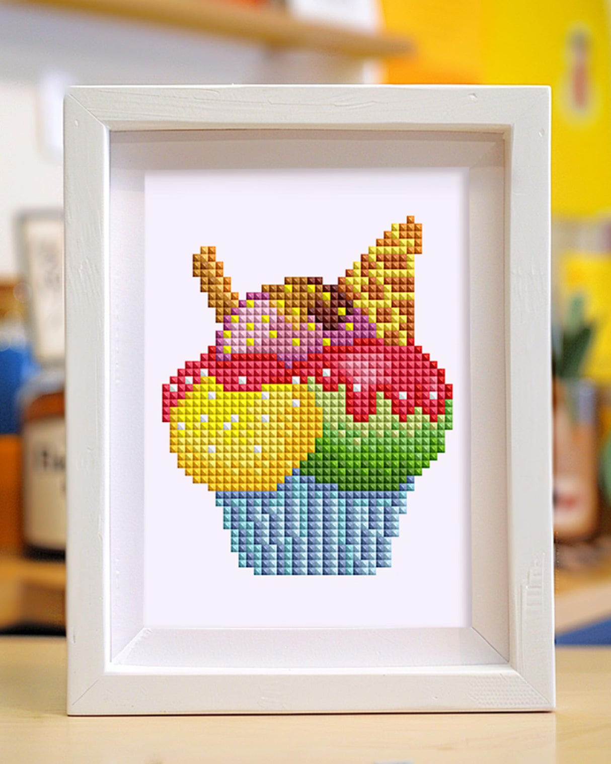 PeakLuv 12 Pcs Small Diamond Art Kits, Cake Mini Diamond Painting Kits for Adults Beginners, 5D DIY Square Drill Diamond Dots, Quickly Finishable Mini Gem Art for Home Wall Desktop Decor, 6X7in PeakLuv