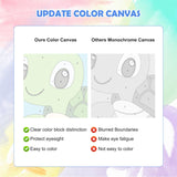 QENSPE Framed 4 Pack Paint by Numbers Kit for Kids,Cute Sea Animals Kids Paint by Number Ages 8-12,Crab and Fish DIY Acrylic Oil Painting Arts on Canvas for Children Beginner,Home Wall Decor (8x8inch) QENSPE