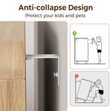 Jocoevol Modern 6 Drawer Dresser, 47" Wide Wood Dressers & Chests of Drawers Curved Profile Design, Mid Century Modern Fluted Dresser for Bedroom, Natural Oak Jocoevol