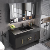 TIZAZO 60IN Bathroom Vanity with Single Sink -Smart Demisting Mirror Cabinet & LED Lighting | Modern Wall Mounted Bathroom Vanity TIZAZO