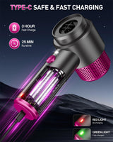 EYYA Handheld Car Vacuum Cleaner Cordless, 15000PA High Power Car Vacuum Cleaner & Air Duster, 4-in-1 Portable Mini Car Vacuum Cleaner with LED Light, Hand Held Vacuum Cleaner for Car Home Office EYYA