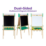 Crayola Wooden Art Easel for Kids, 2-in-1 Dry Erase Board & Chalkboard, Gifts for Toddlers, Ages 3, 4, 5 Crayola