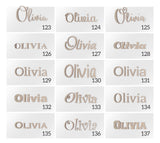 Personalized Name for Above Crib, Nursery Decor Letters, Connected Letters, Personalized Gifts, Baby shower Many Sizes Available Jess and Jessica