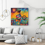 AIBOERL Diamond Art Kits for Adults,Abstract Girl Diamond Painting Kits for Beginner Round 5D Full Drill Diamond Dots Crafts for Home Wall Decor Gifts 12x12Inch AIBOERL
